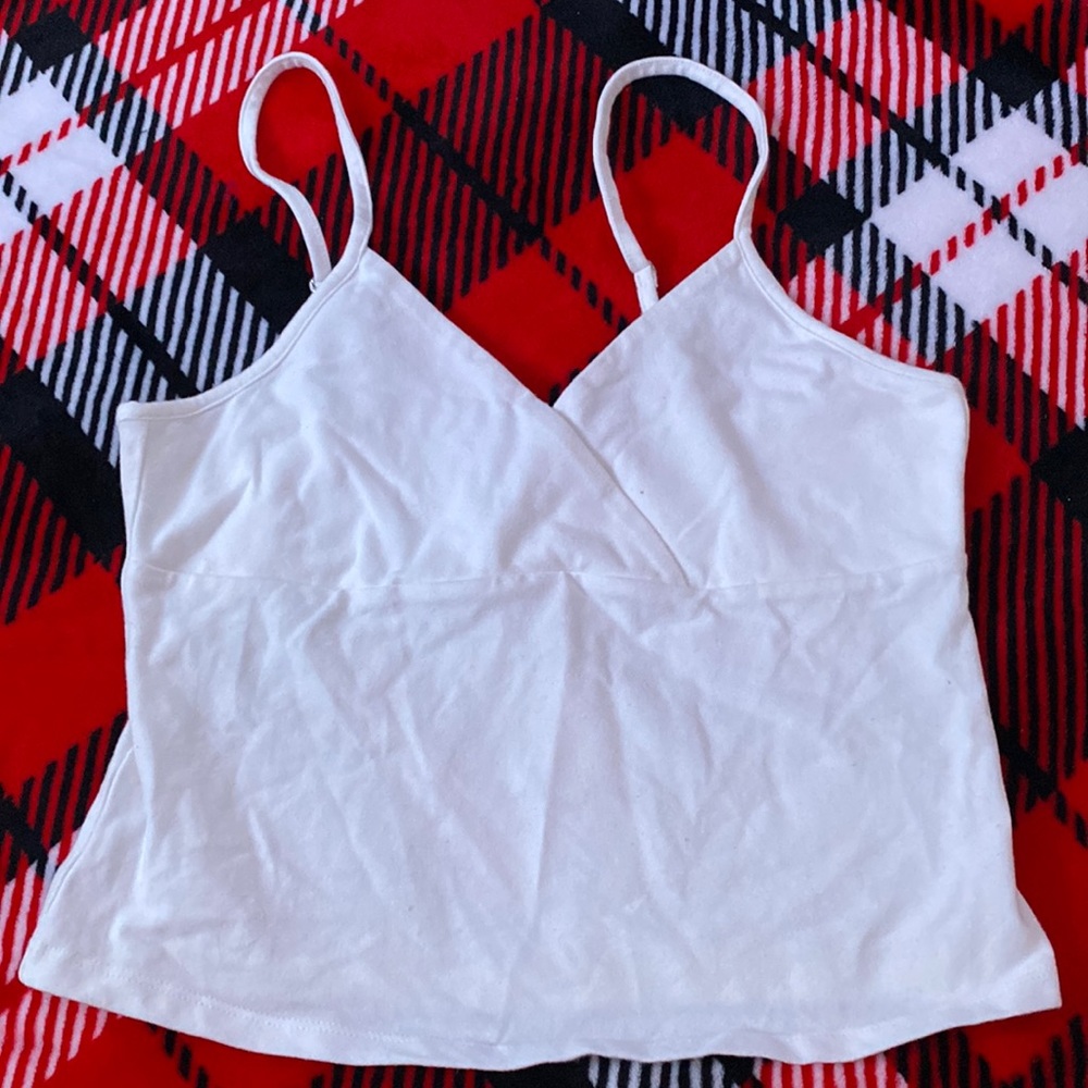 White Crop top